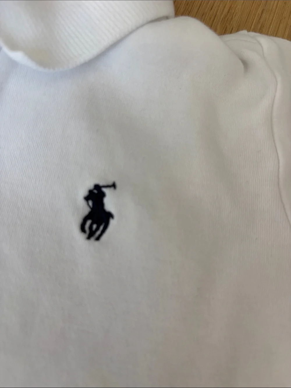 Ralph Lauren White Short Sleeve Polo for Kids with Navy Pony